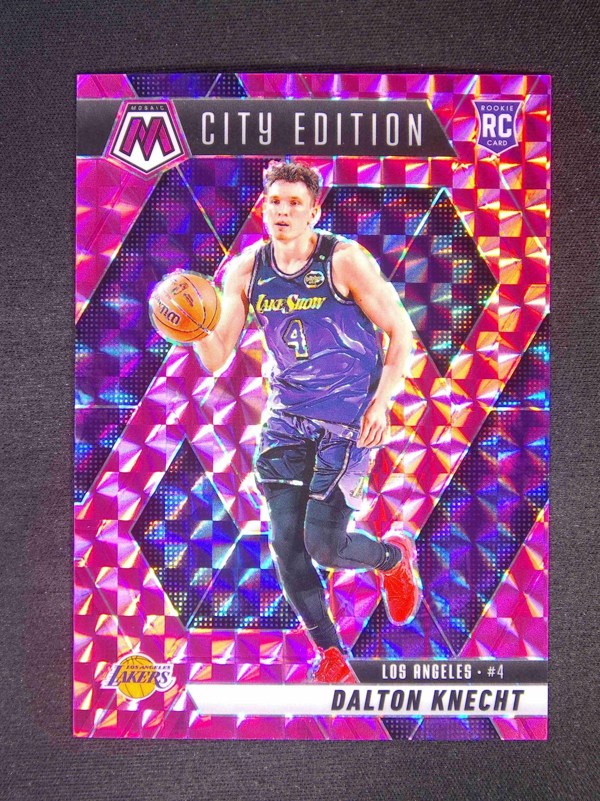 2024-25 Panini Mosaic Dalton Knecht #271 RC Rookie City Edition Pink /175