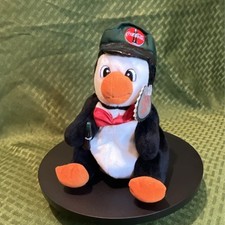 Coca-Cola Penguin Plush Stuffed Animal 1997 Small with Tag and Hat