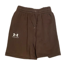 NEW! Men’s Size Small Under Armour Shorts Brown Fleece Training w/ Pockets