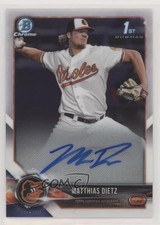 2018 Bowman Chrome Prospect Auto Matthias Dietz #CPA-MD Auto n1u