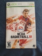 NCAA Basketball 10 Microsoft XBOX 360 EA Sports Game Instruction Booklet *ONLY*