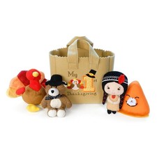 Genius Baby Toys My First Thanksgiving Toy with 6" x 7" x 3", Orange, Brown