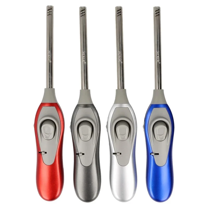 VANORELL 6 x Stabfeuerzeug XXL 27 cm Metallic Feuerzeug KP