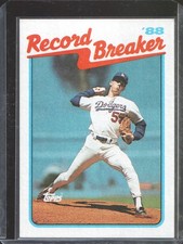 1989 Topps - Record Breaker Orel Hershiser #5 - LA Dodgers