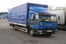 Truck photo Star MAN L2000 tarpaulin trailer Poland blue STAR #d6ku