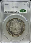 1880-S $1 Morgan Silver Dollar CAC MS 63 | Uncirculated UNC
