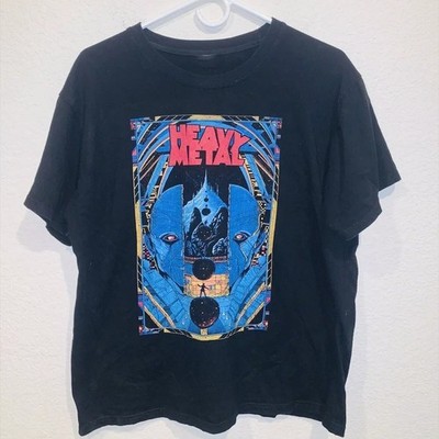 Vintage Heavy Metal T Shirt Black S-5XL Reprint Magazine Rare Shirt