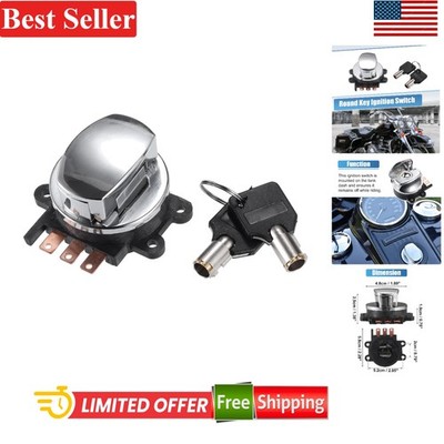 Motorcycle Ignition Switch with Cover for Harley Davidson Softail Road King FLHR