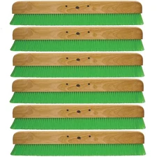 Kraft Tool Co. CC454-01 24 in. Green Nylex Soft Finish Broom Head, 6-Pack