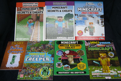 Minecraft Master Builder Toolkit Diary of a Farting Creeper Guide Book Bundle x7