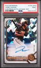 2022 BOWMAN CHROME PROSPECT AUTO ATOMIC REFRACTOR JAMES WOOD 18/100 PSA 9 AUTO
