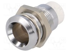 Chrom konkav 8mm Fassung für LEDs Metall