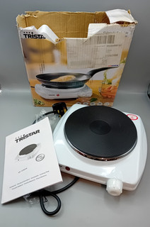 TRISTAR KP6192 Single Electric Cooking Plate 750 watt Enamelled housing PAT TEST