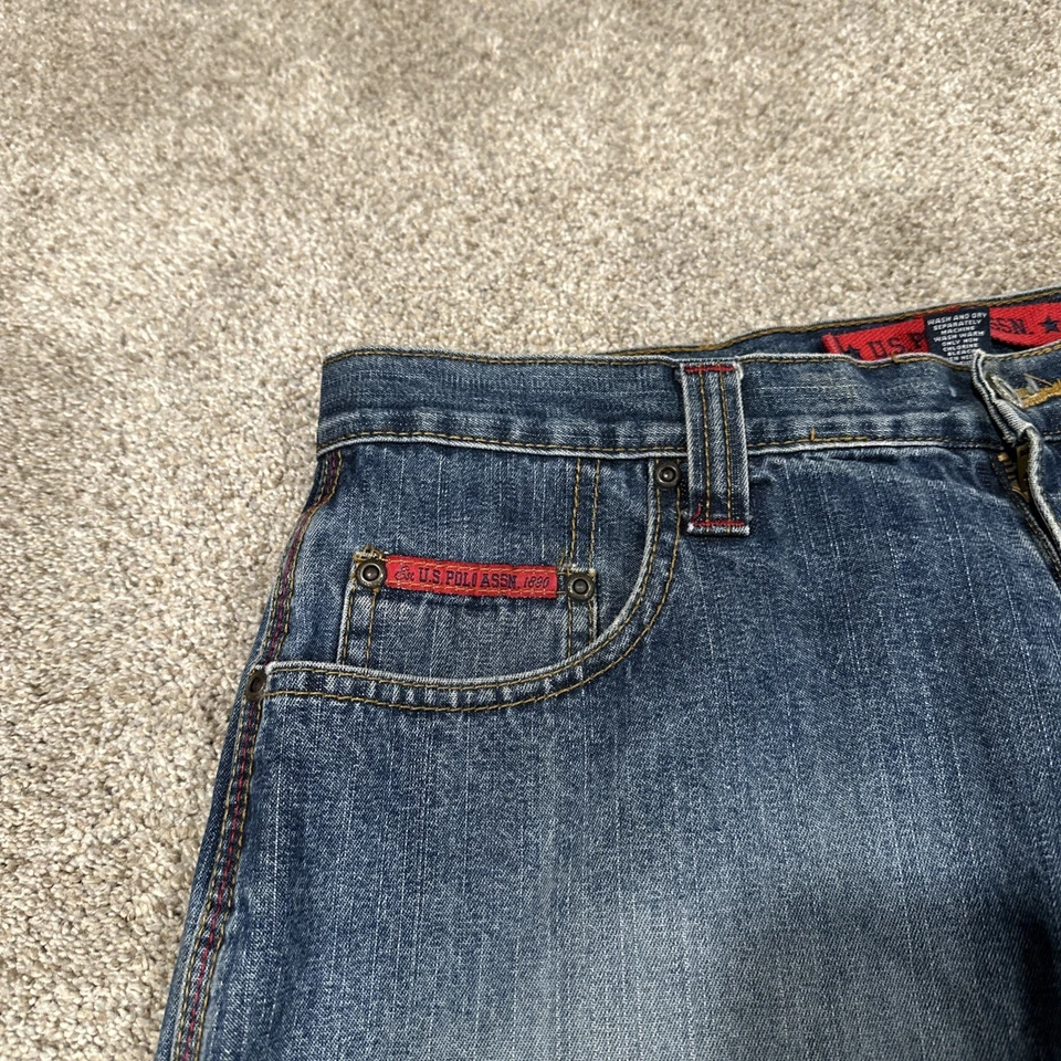Pantalones Cortos Carga US Polo Assn Y2K Para Hombre Carpintero Talla 34 Foto 2 de 4