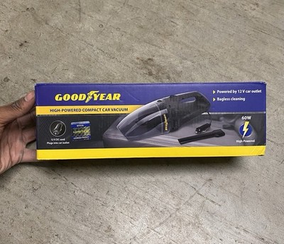 Goodyear 12V Compact Car Vacuum Portable Handheld Vacuum Cleaner
