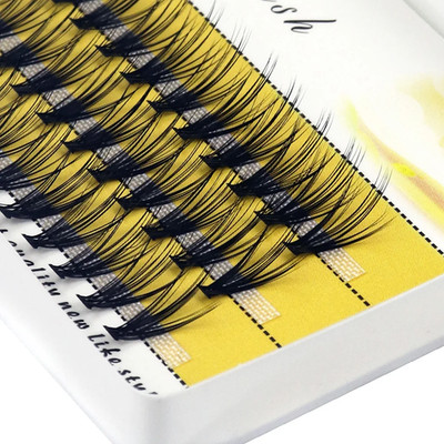 Cluster Eyelash Extension 3D Natural Russian Individual Eyelashes Bunches 1Box/6