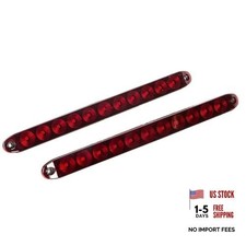 2PCS 15" 11 LED Trailer Light Waterproof Bar Sealed Stop Turn Rear Tail Park