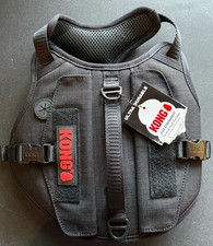 KONG Tactical Dog Harness Vest Ultra Durable Metal Fasteners Sz Small - NEW