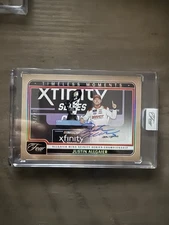 Justin Allgaier 2025 Panini Turn Four Timeless Moments Holo Silver Auto /75 SP