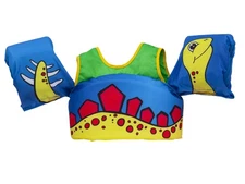 Paddle Pals Learn to Swim Life Vest, One Size 33-55 LBS, Dinosaur