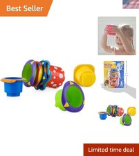 5 Count Splish Splash Stacking Cups Baby Bath Toy