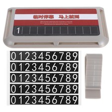 Sun Visor Organizer for Trucks Car Temporary Parking Number Holder Document