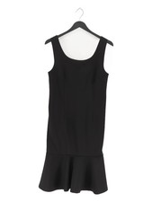 Carmen Marc Valvo Bodycon Midi Dress S in Black