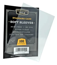 Cardboard Gold CBG Standard Trading Card Soft Sleeves Penny Sleeve 200 500 1000