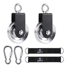 Cable Pulley Wheel for Home Gym Pulley System, Upgraded 90mm Aluminium Alloy ...