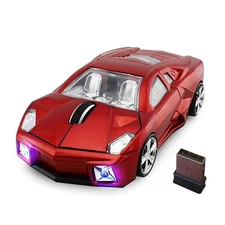 2.4GHz Sports Car Wireless Mouse Optical Cool 1600DPI 3D USB Wireless Gaming ...