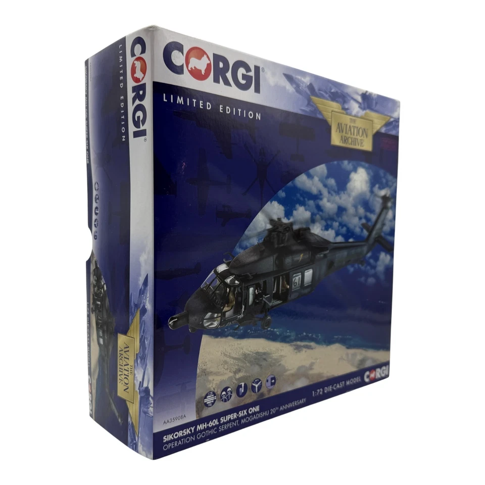 Corgi 1:72 Sikorsky MH-60L Super-Six One, Operation Gothic Serpent AA35908A - Image 2 of 4