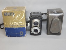  Please Read Graflex 22 Graftar 85mm F3.5 Twin Lens Camera Case  Original Box
