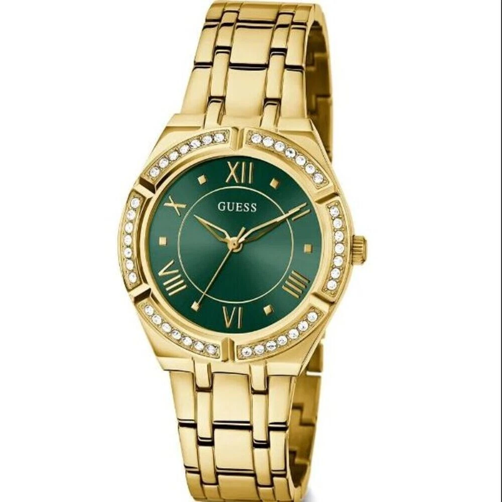Guess Gold Tone Stainless Steel Women s Analog Watch GW0033L8 eBay