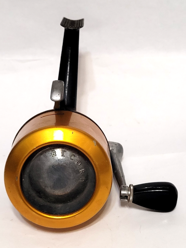 Vtg RARE Record 700 Fishing Reel, Switzerland, Rear Drag - Closed Face Spinning - Picture 2 of 11