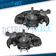 AWD Front Steering Knuckles & Wheel Hub Bearings for 2008-2013 Toyota Highlander