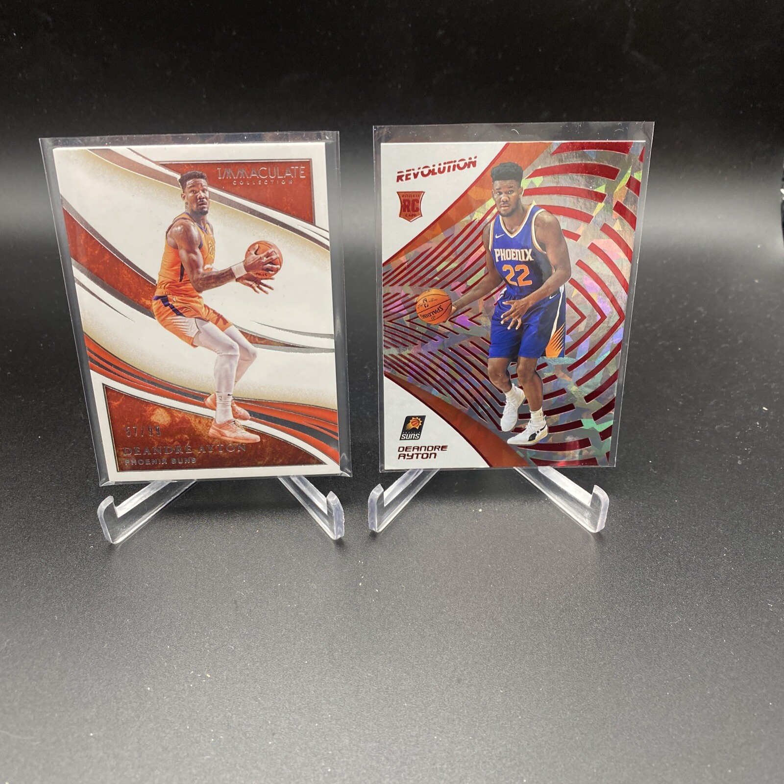 Deandre Ayton 2018-19 Revolution New Years Rookie And 19/20 Immaculate/99 SUNS
