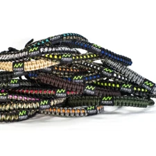 Paracord Bow Wrist Sling Leather Yoke Archery Shooting - Many Color Options!