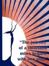 Quality POSTER.Motivational.Inspirational.One Step.Modern art decor.q0086