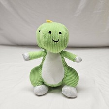 Make Believe Ideas 7 Inch Green And Yellow Dragon W/ Sliver Sparkle Plush Toy