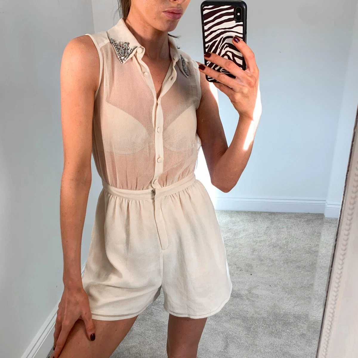 Topshop diamante cheap jumpsuit