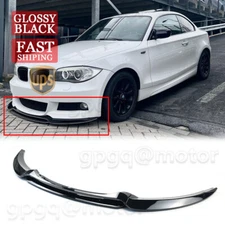 For BMW E82 128i 135i M Sport 2007-2013 V1 Gloss Black Front Bumper Splitter Lip