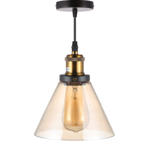 Home Garden Nordic Vintage Pendant Ceiling Light Industrial Loft Cafe Bar Glass Lamp Shade Lamps Lighting Fans - Ceiling Pendant Light Fitting Wickes