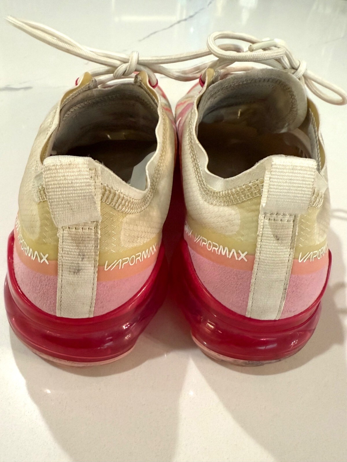 Nike Air VaporMax 2019 Womens Athletic Shoes Size 10 Pink & White Sneakers Jelly thumbnail 13