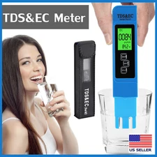 TDS/EC/Temperature 3 In 1 Digital Tap Water Quality Meter Tester Tool 0-9999ppm