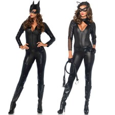 Halloween Mujeres Gatwoman Traje de Una Pieza Gatwoman Uniforme Disfraz Juegos con disfraces