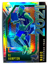 2020-21 Panini Flux Basketball #22 RJ Hampton Freshman Year RC Rookie Silver