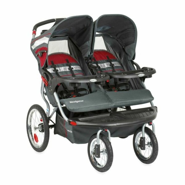 Baby Trend Double Jogging Stroller With 2 Car Seats for sale online eBay
