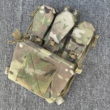 Zipper Assault Panel Backpack Tri-Pocket Backplane Pack for FCPC V5 Vest