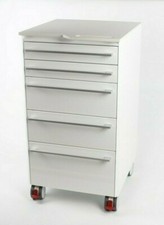 Carrello Strumenti Armadietto Dentista Mobile Con 5 Cassetti 50 Cm