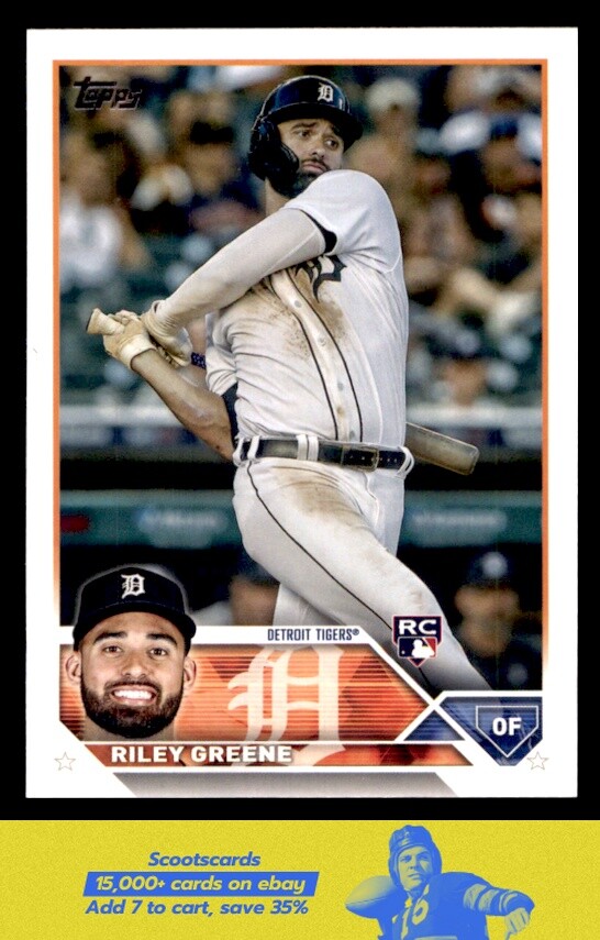 2023 Topps Riley Greene RC/Rookie #31 Detroit Tigers